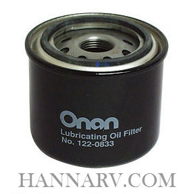 Onan 122-0833 Oil Filter - 7.5K Quiet Diesel